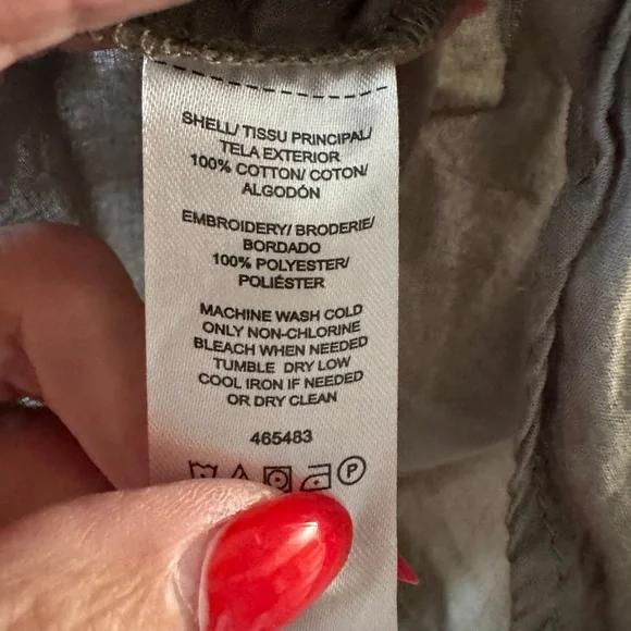 Loft BoHo, top, S, taupe with white giraffes, three-quarter sleeves, N WOT - Picture 7 of 7